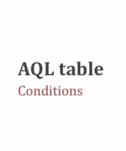 AQF_Cómo utilizar la tabla AQL: las condiciones